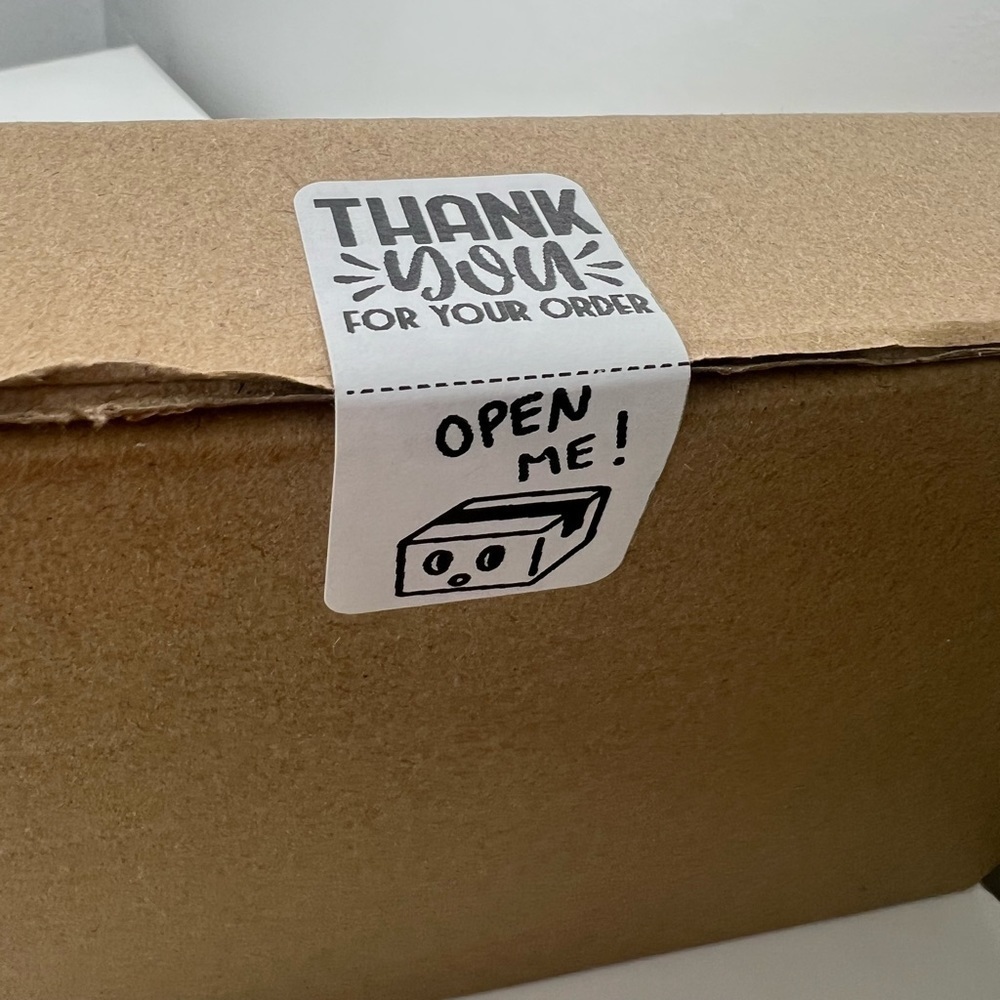 Set of 100 - Thank you / Open Me Seal Adhesive Packaging Label Stickers  new - Picture 6 of 12